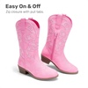 image:imageDREAM PAIRS Girls Cowboy Cowgirl Western BootsPink