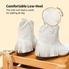 image:imageDREAM PAIRS Girls Cowboy Cowgirl Western BootsWhite