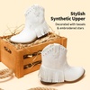 image:imageDREAM PAIRS Girls Cowboy Cowgirl Western BootsWhite