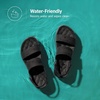 image:imageDREAM PAIRS Waterproof Lightweight Platform SandalsAll Black