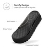 image:imageDREAM PAIRS Waterproof Lightweight Platform SandalsAll Black