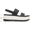 image:imageDREAM PAIRS Waterproof Lightweight Platform SandalsBlackWhite
