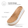 image:imageDREAM PAIRS Waterproof Lightweight Platform SandalsWhite