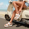 image:imageDREAM PAIRS Waterproof Lightweight Platform SandalsWhite