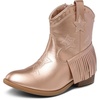 image:imageDREAM PAIRS Girls Cowboy Cowgirl Western BootsRose Gold