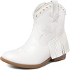 image:imageDREAM PAIRS Girls Cowboy Cowgirl Western BootsWhite