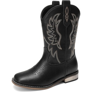 image:imageDREAM PAIRS Boys Girls Cowboy Cowgirl Kids BootsBlack