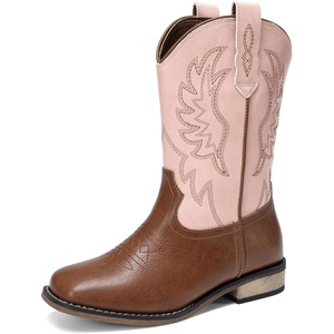 image:imageDREAM PAIRS Boys Girls Cowboy Cowgirl Kids BootsPink