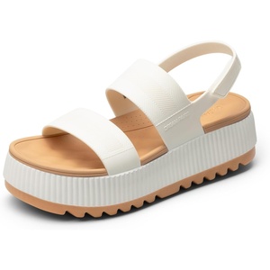 image:imageDREAM PAIRS Waterproof Lightweight Platform SandalsWhite