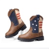 image:imageDREAM PAIRS Boys Cowboy Boots Kids Western BootsBrownNavy
