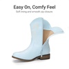 image:imageDREAM PAIRS Girls Cowboy Cowgirl Western BootsLight Blue