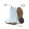 image:imageDREAM PAIRS Girls Cowboy Cowgirl Western BootsLight Blue
