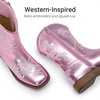 image:imageDREAM PAIRS Girls Cowboy Cowgirl Western BootsPurple