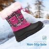 image:imageDREAM PAIRS Girls Snow Waterproof Winter BootsBlackPink