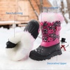 image:imageDREAM PAIRS Girls Snow Waterproof Winter BootsBlackPink