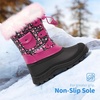 image:imageDREAM PAIRS Girls Snow Waterproof Winter BootsBlackPink