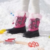 image:imageDREAM PAIRS Girls Snow Waterproof Winter BootsBlackPink