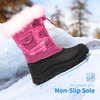 image:imageDREAM PAIRS Girls Snow Waterproof Winter BootsFuchsia