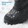 image:imageDREAM PAIRS Girls Snow Waterproof Winter BootsGreyBlack