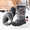 image:imageDREAM PAIRS Girls Snow Waterproof Winter BootsGreyMulti