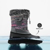 image:imageDREAM PAIRS Girls Snow Waterproof Winter BootsGreyMulti