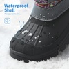 image:imageDREAM PAIRS Girls Snow Waterproof Winter BootsGreyMulti
