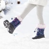 image:imageDREAM PAIRS Girls Snow Waterproof Winter BootsNavyFuchsia