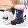 image:imageDREAM PAIRS Girls Snow Waterproof Winter BootsNavyFuchsia