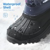 image:imageDREAM PAIRS Girls Snow Waterproof Winter BootsNavyFuchsia