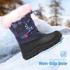 image:imageDREAM PAIRS Girls Snow Waterproof Winter BootsNavyFuchsia