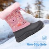 image:imageDREAM PAIRS Girls Snow Waterproof Winter BootsPink