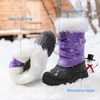 image:imageDREAM PAIRS Girls Snow Waterproof Winter BootsPurple
