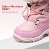 image:imageDREAM PAIRS Girls Winter Snow Boots Faux Fur LinedPink