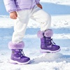 image:imageDREAM PAIRS Girls Winter Snow Boots Faux Fur LinedPurple