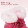 image:imageDREAM PAIRS Girls Winter Snow Boots Faux Fur LinedRose Red