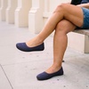 image:imageDREAM PAIRS Womens Ballet Wide Toe FlatsNavy
