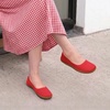 image:imageDREAM PAIRS Womens Ballet Wide Toe FlatsRed
