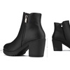 image:imageDREAM PAIRS Womens Chunky Heel Platform Ankle BootsBlackPu