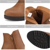 image:imageDREAM PAIRS Womens Chunky Heel Platform Ankle BootsTanPu