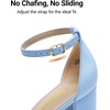 image:imageDREAM PAIRS Womens Comfort Block Heel SandalsBabyBlueSuede
