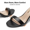 image:imageDREAM PAIRS Womens Comfort Block Heel SandalsBlackPu