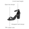image:imageDREAM PAIRS Womens Comfort Block Heel SandalsBlackRhinestone