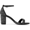 image:imageDREAM PAIRS Womens Comfort Block Heel SandalsBlackRhinestone