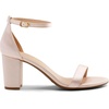 image:imageDREAM PAIRS Womens Comfort Block Heel SandalsChampagnesatin