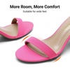 image:imageDREAM PAIRS Womens Comfort Block Heel SandalsFuchsiasuede