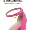 image:imageDREAM PAIRS Womens Comfort Block Heel SandalsFuchsiasuede