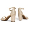 image:imageDREAM PAIRS Womens Comfort Block Heel SandalsGoldGlitter