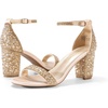 image:imageDREAM PAIRS Womens Comfort Block Heel SandalsGoldRhinestone