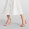 image:imageDREAM PAIRS Womens Comfort Block Heel SandalsNudeClear