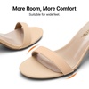 image:imageDREAM PAIRS Womens Comfort Block Heel SandalsNudeNubuck